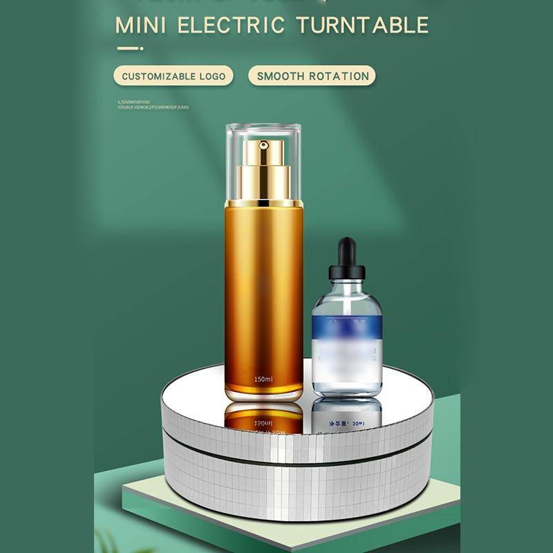 12cm 360 Degree Rotating Turntable Mirror Electric Display Stand Video Shooting Props Turntable, ...