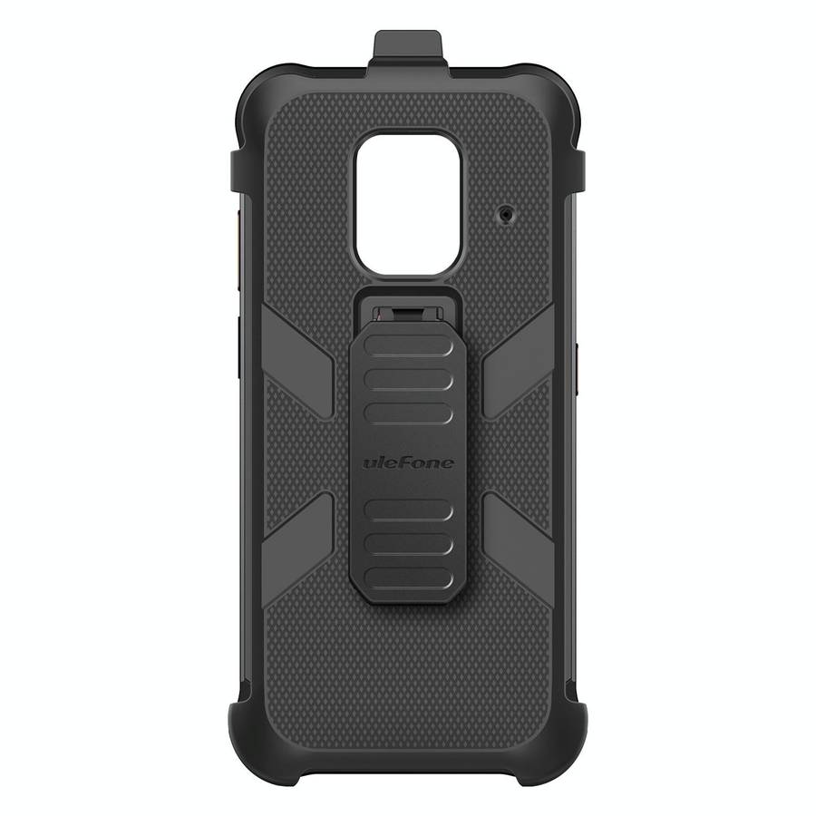 For Ulefone Power Armor 14 Pro Ulefone Back Clip Phone Case with Carabiner(Black)