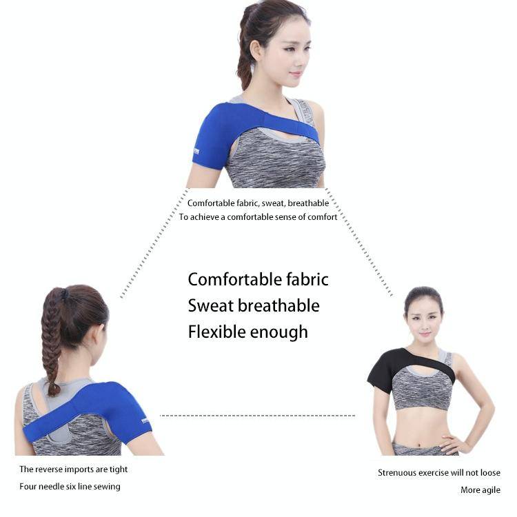 Elastic Sports Single Shoulder Support Guard, Size: 23 x 47cm(Blue)