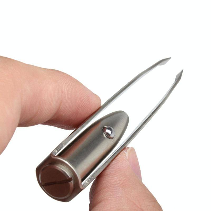 3 PCS Eyebrow Tweezer With LED Light Make Up Tool Eyes Eyelashes Hair Removal Makeup Tools Beauty...