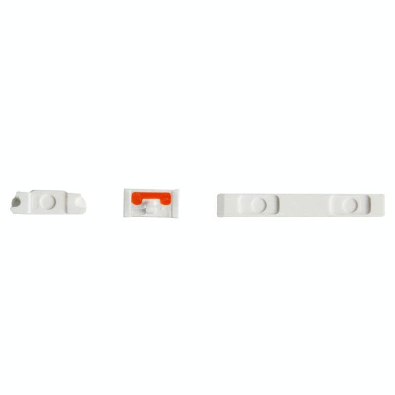 3 in 1 Mute Button + Power Button + Volume Button for iPhone 5C(White)