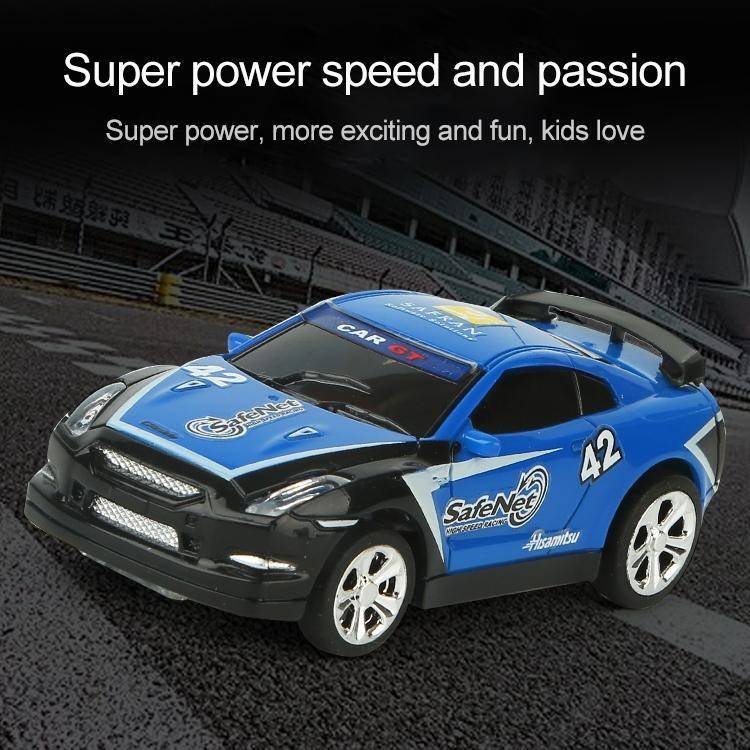 Coke Can Mini RC Car Radio Remote Control Micro Racing Car(Black+Orange)
