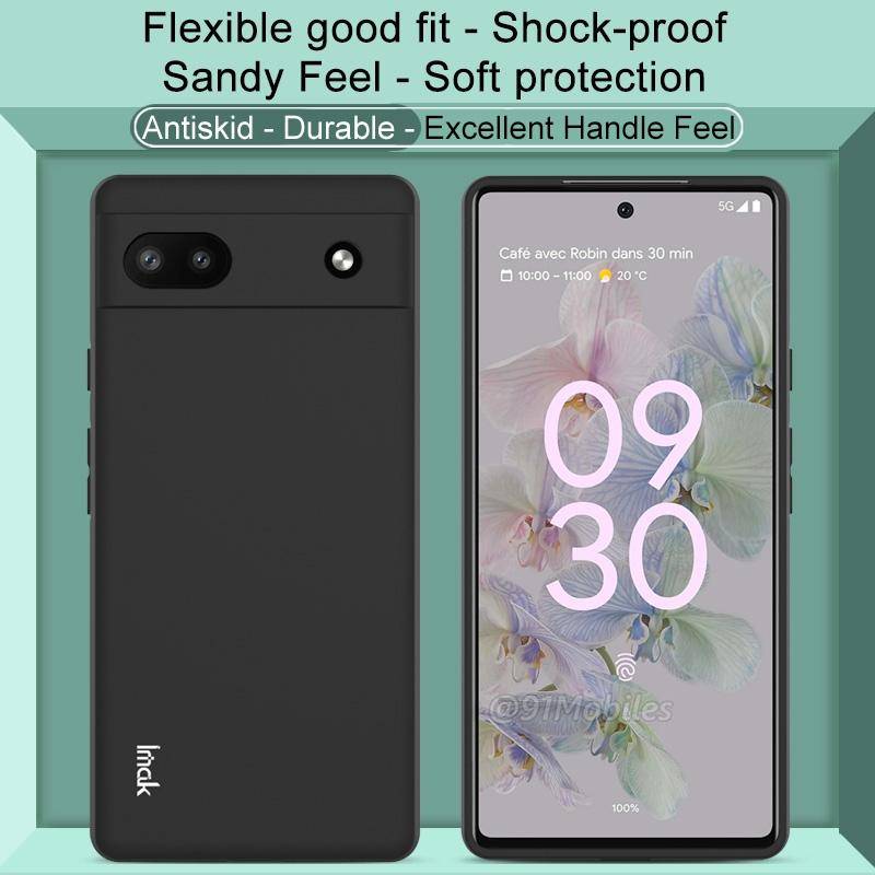 For Google Pixel 6a imak UC-3 Series Shockproof Frosted TPU Phone Case(Black)