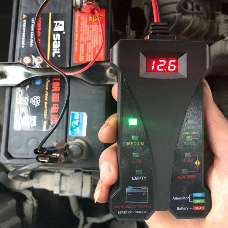 12V Three-In-One Battery Tester Digital Display Tester