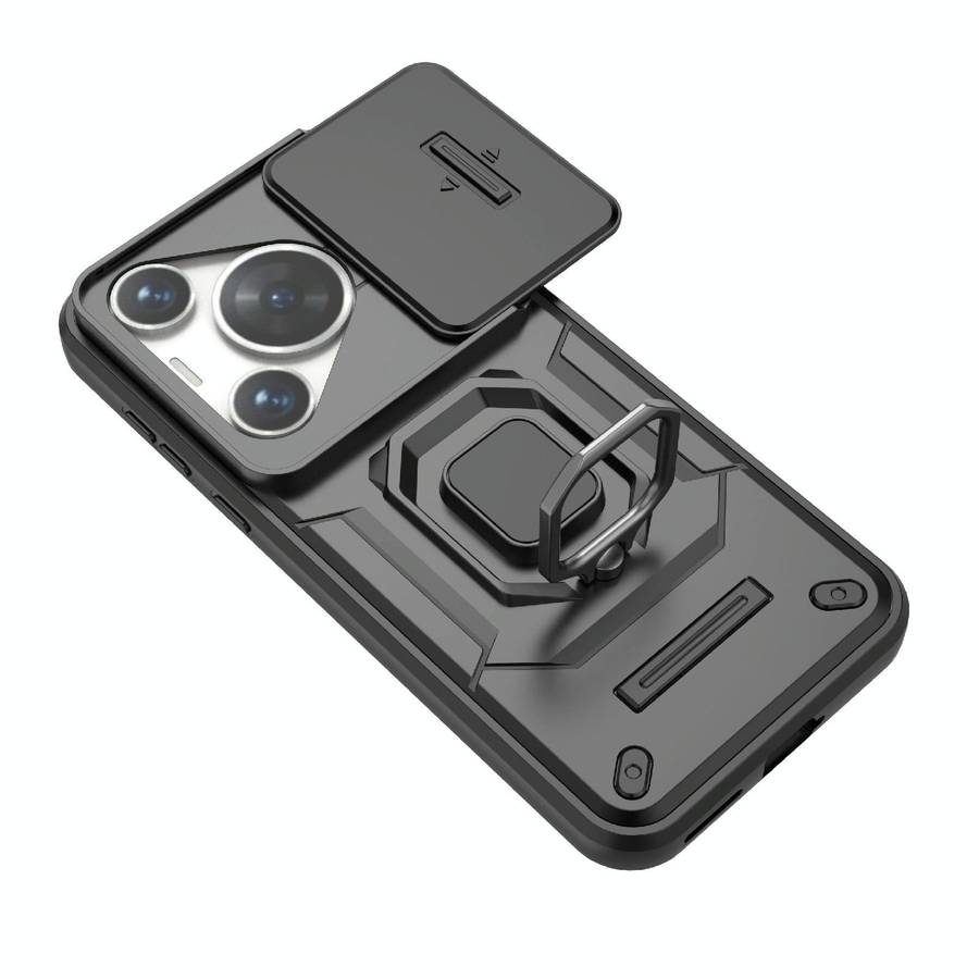 For Huawei Pura 70 Pro / Pura 70 Pro+ Sliding Camshield TPU + PC Shockproof Phone Case with Holde...
