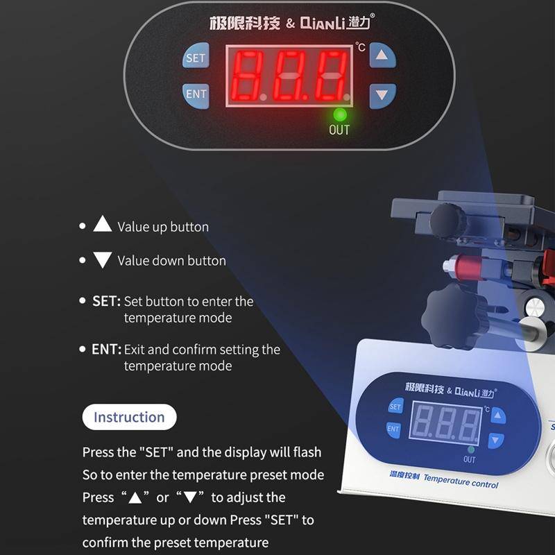 QianLi 3 in 1 Multifunctional 7 inch LCD Screen Separator Machine, Plug:UK