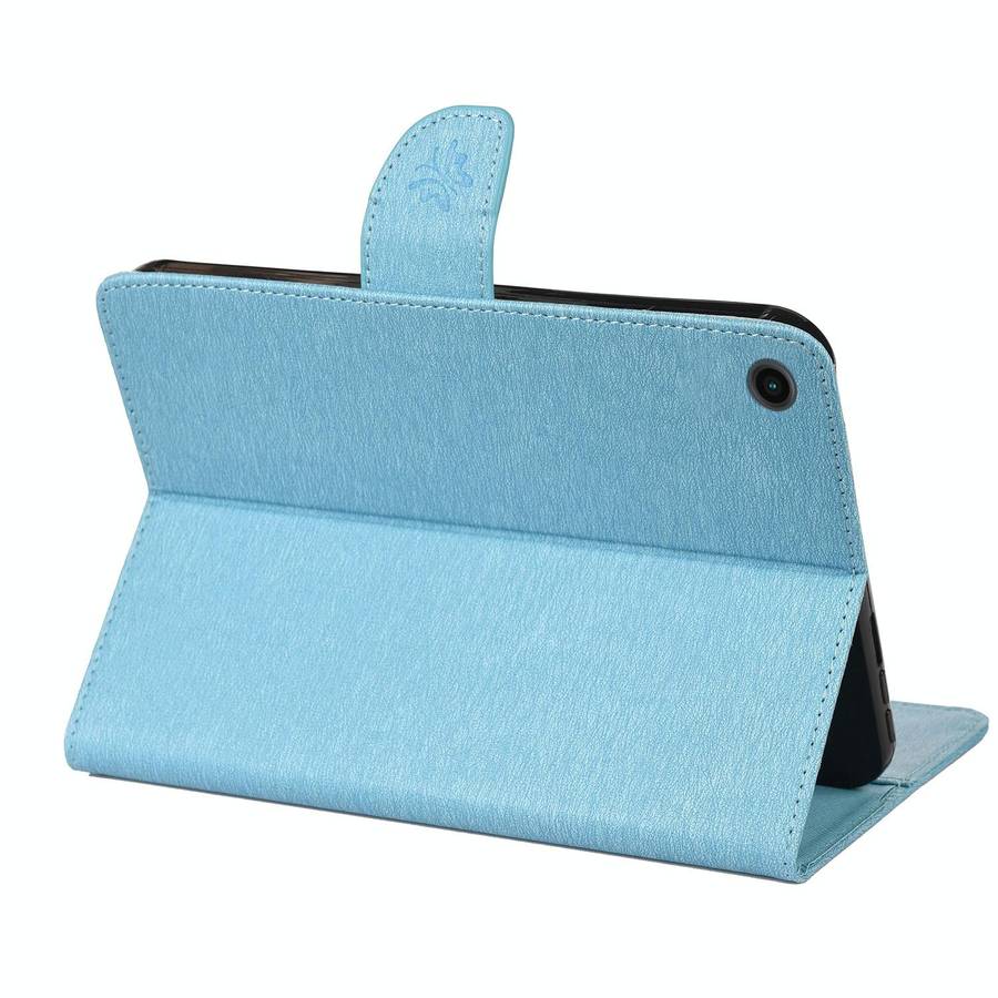 For Samsung Galaxy Tab A8 10.5 2021 X200 / X205 Butterfly Flower Embossing Pattern Leather Tablet...