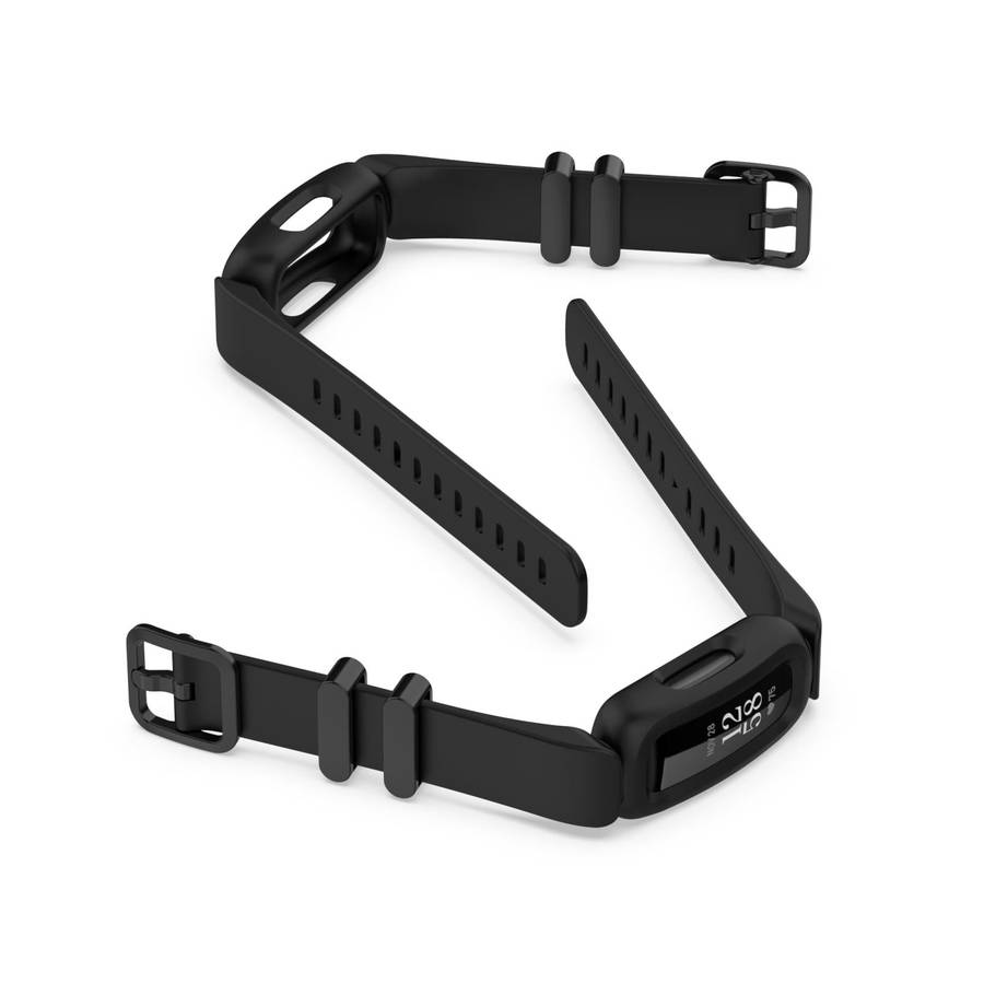 For Fitbit Inspire 2 Silicone Watch Band(Black)