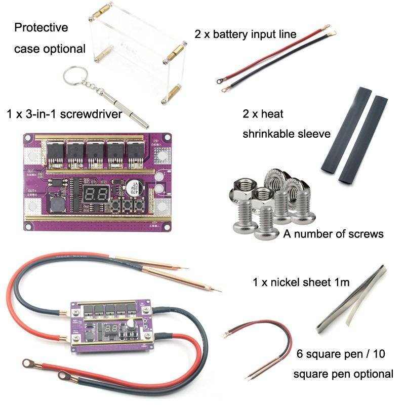 Lead-Acid Battery Version 12V Digital Display DIY Battery Spot Welding Machine Pen Control, Style...