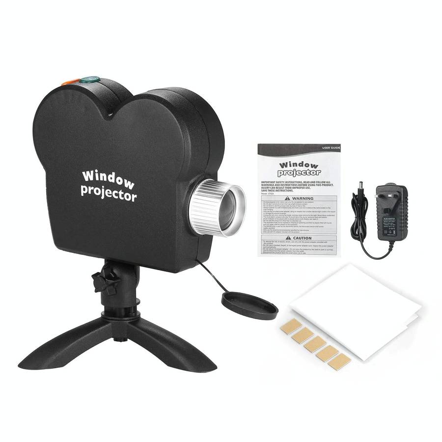 Christmas Halloween Laser Projector Mini Window Home Theater Projector, Plug Type:US Plug