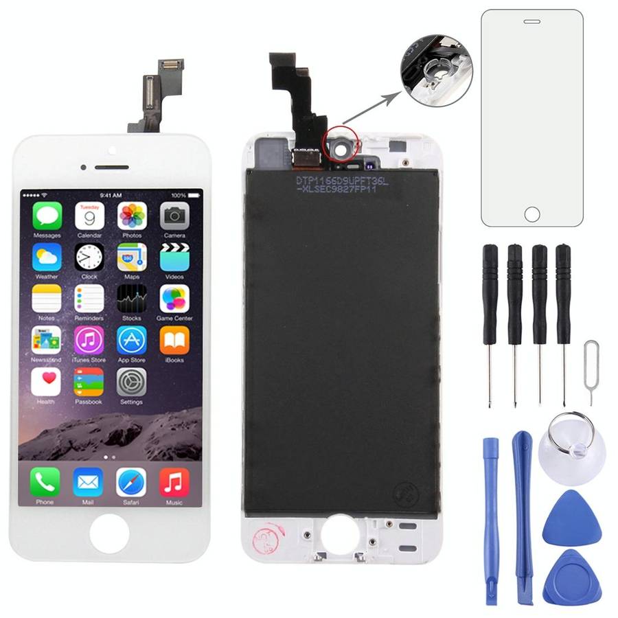 Digitizer Assembly (Original LCD + Frame + Touch Panel) for iPhone 5S(White)