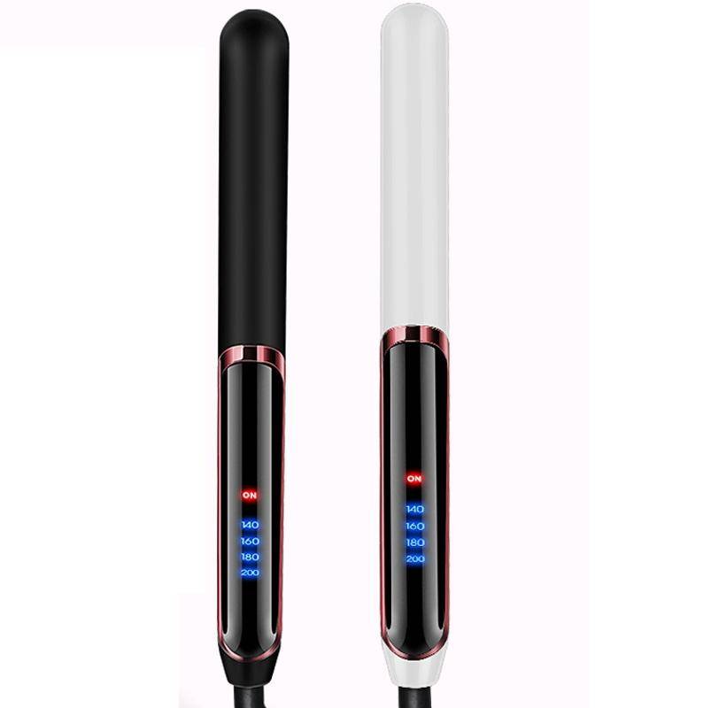 35W 2 In 1 Curling and Straightening Dual-use Electric Splin,Specification: US Plug(Black)