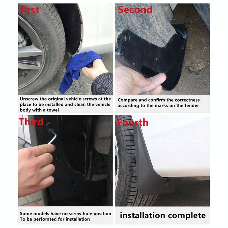 For Mercedes-Benz A-class Hatchback 2019-2022 4pcs/Set Car Auto Soft Plastic Splash Flaps Fender ...