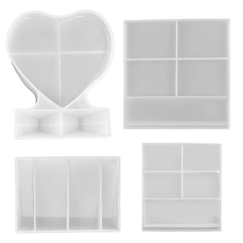 Heart-shaped Square Photo Frame Display DIY Silicone Mould, Spec: L (Heart-shaped)