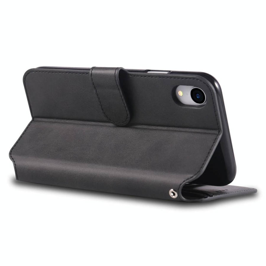 For iPhone XR AZNS Calf Texture Magnetic Horizontal Flip PU Leather Case with Holder & Card Slots...