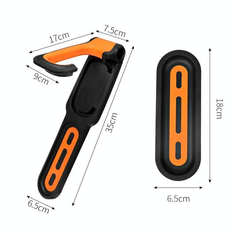 BG-R16 Bicycle Folding Wall Movable Hook Bicycle Mountain Bike Display Rack Parking Rack(Black Wh...