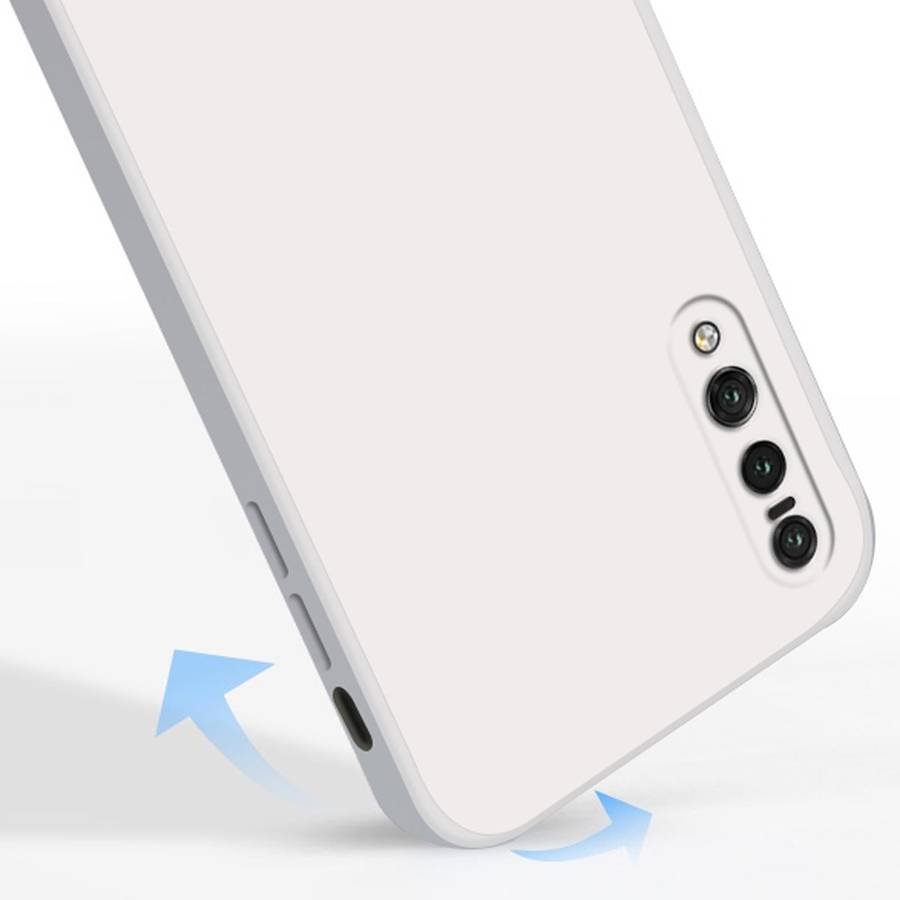 For Huawei P20 Pro Solid Color Imitation Liquid Silicone Straight Edge Dropproof Full Coverage Pr...