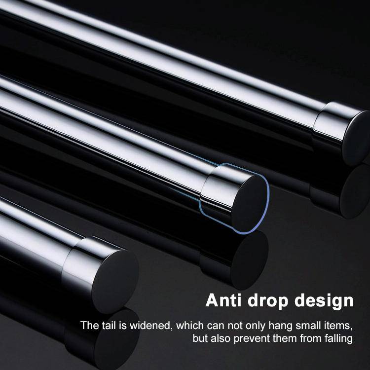 Stainless Steel Towel Bar Rotating Towel Rack Bathroom Kitchen Wall-mounted Towel Polished Rack H...