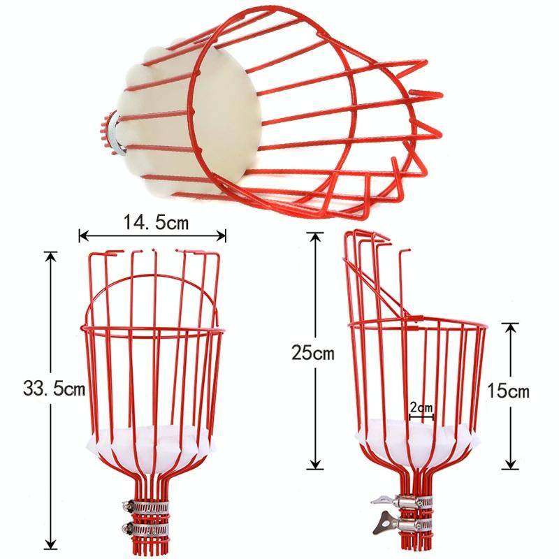 Stainless Steel Aerial Fruit Picker Fruit Picking Tools, Specification: 4 Sections 1.6m
