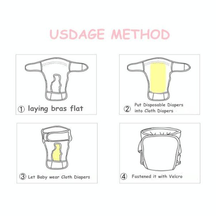 Natural Colored Cotton Breathable Adjustable Baby Waterproof Leak-proof Cloth Diaper, Specificati...