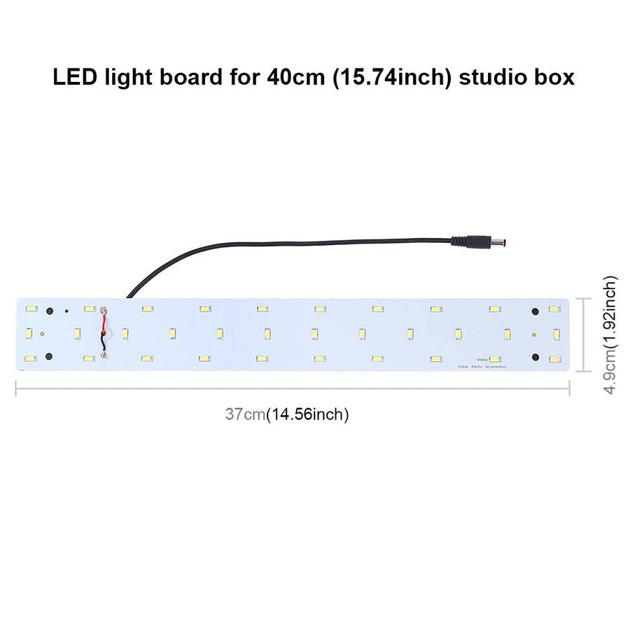 PULUZ 15W 1200LM 32 LEDs SMD 5730 5500K Aluminum Base Light Panel for 40cm Studio Tent