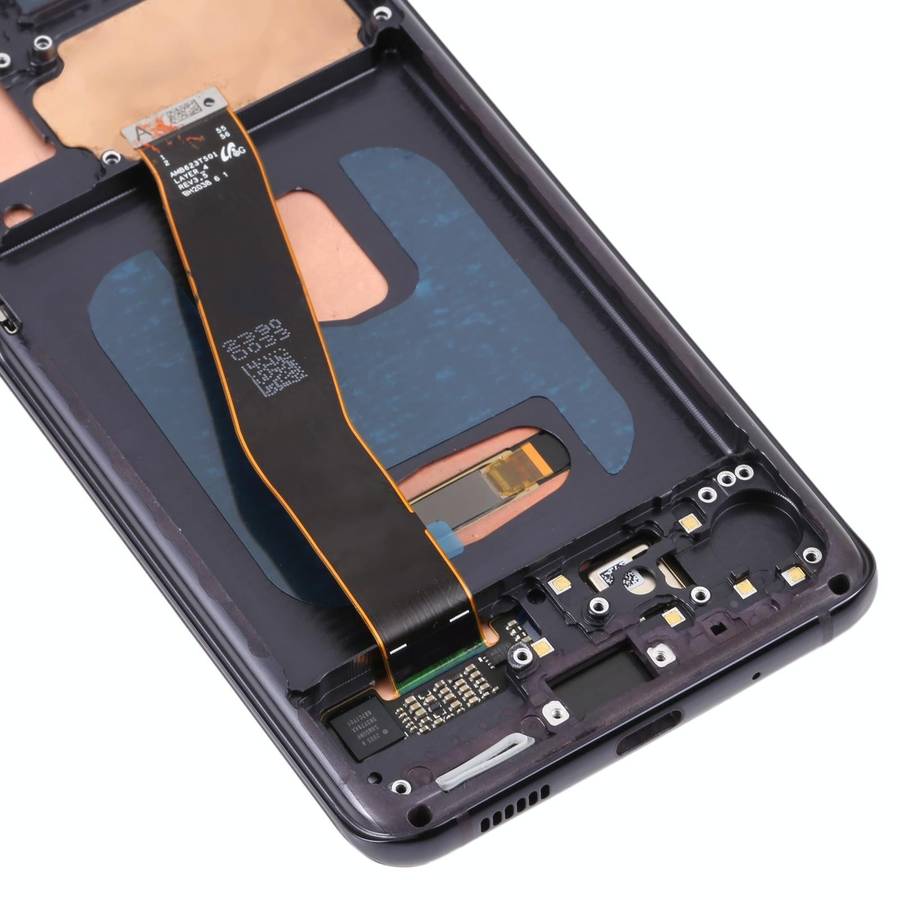 Original Dynamic AMOLED Material LCD Screen and Digitizer Full Assembly with Frame for Galaxy S20...
