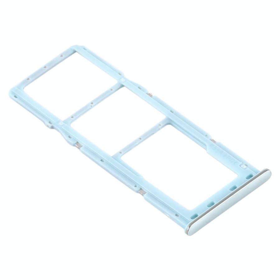 For Samsung Galaxy A71 SIM Card Tray + SIM Card Tray + Micro SD Card Tray (Blue)