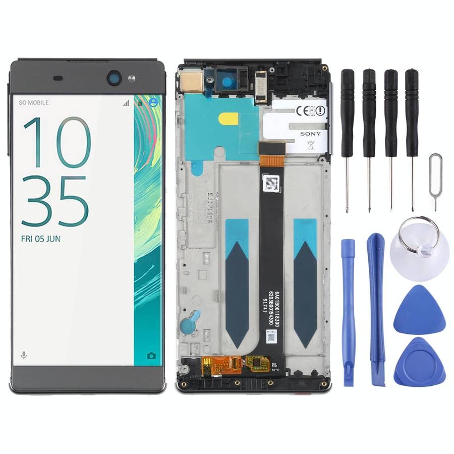 Original LCD Screen For Sony Xperia XA Ultra F3212 Digitizer Full Assembly with Frame(Black)