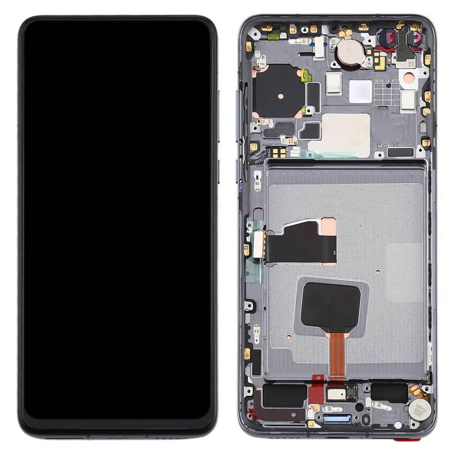 Original OLED LCD Screen for Huawei P40 Digitizer Full Assembly with Frame(Black)