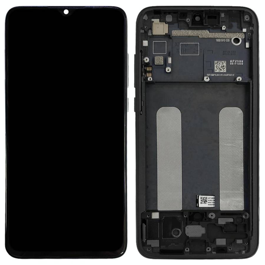 Original LCD Screen for Xiaomi Mi CC9 Digitizer Full Assembly with Frame(Black)