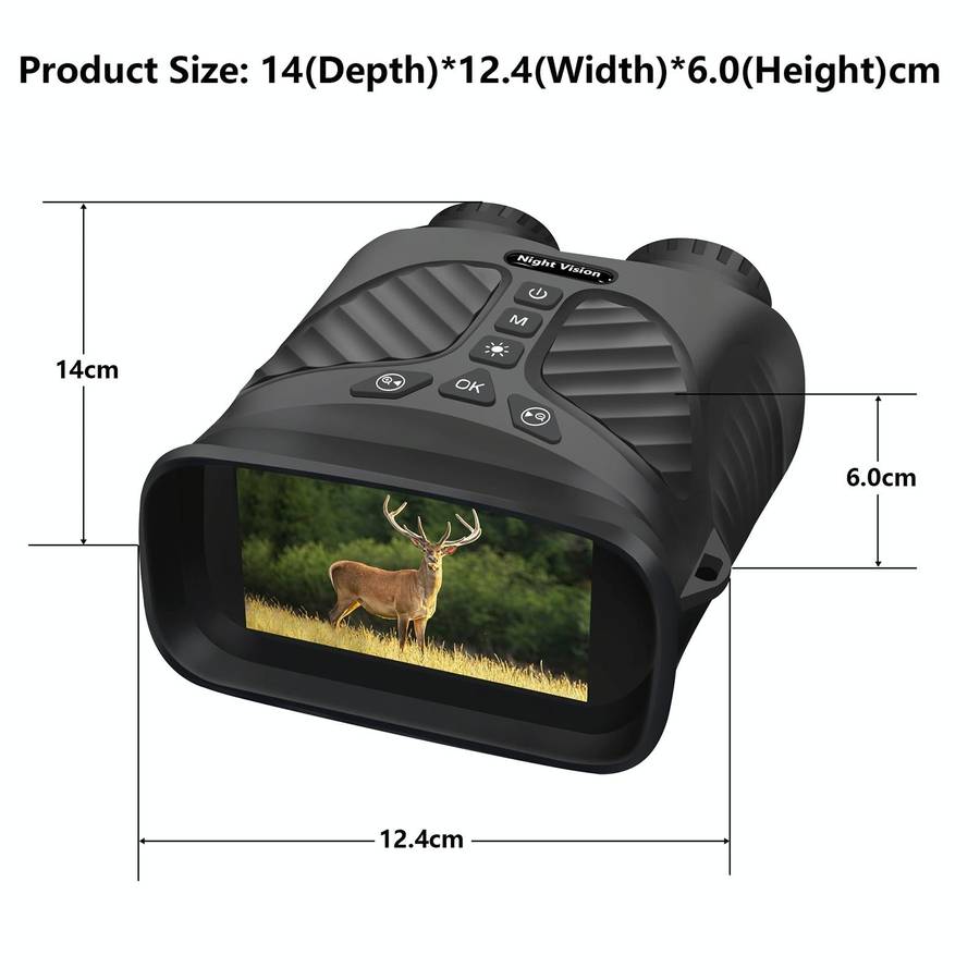 DT39 3 inch IPS Screen Binoculars Digital Binoculars Night Vision(Black)