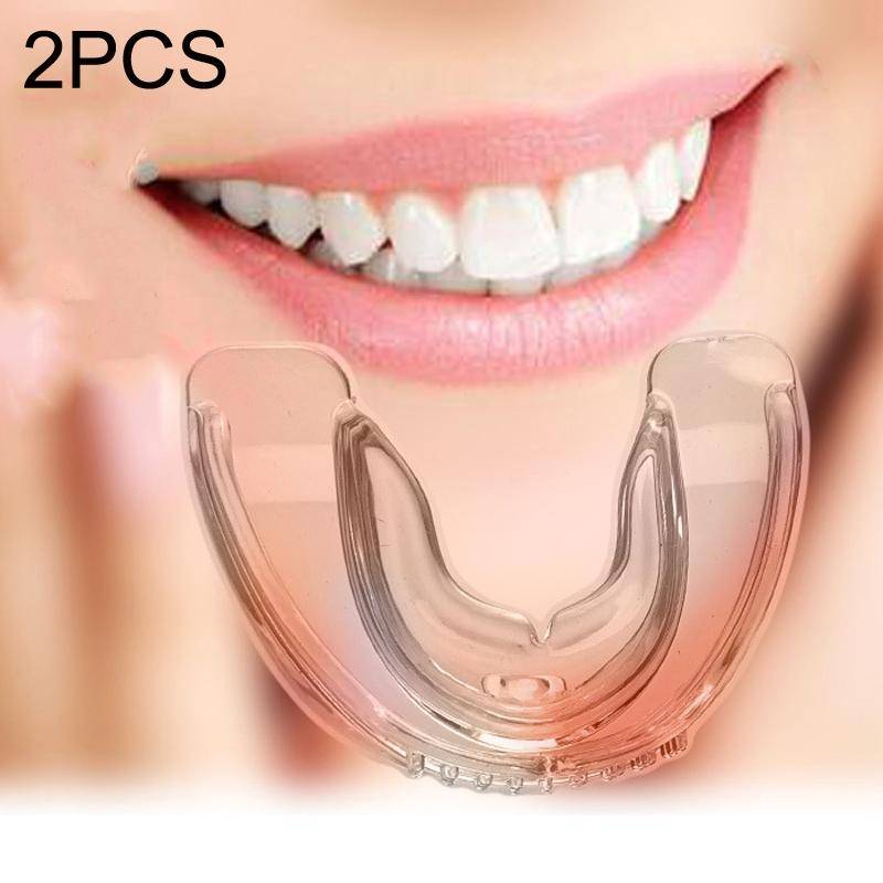 2PCS Adult Teeth Correction Night Anti-Grinding Fixing Silicone Tooth Corretor, Style: The First ...