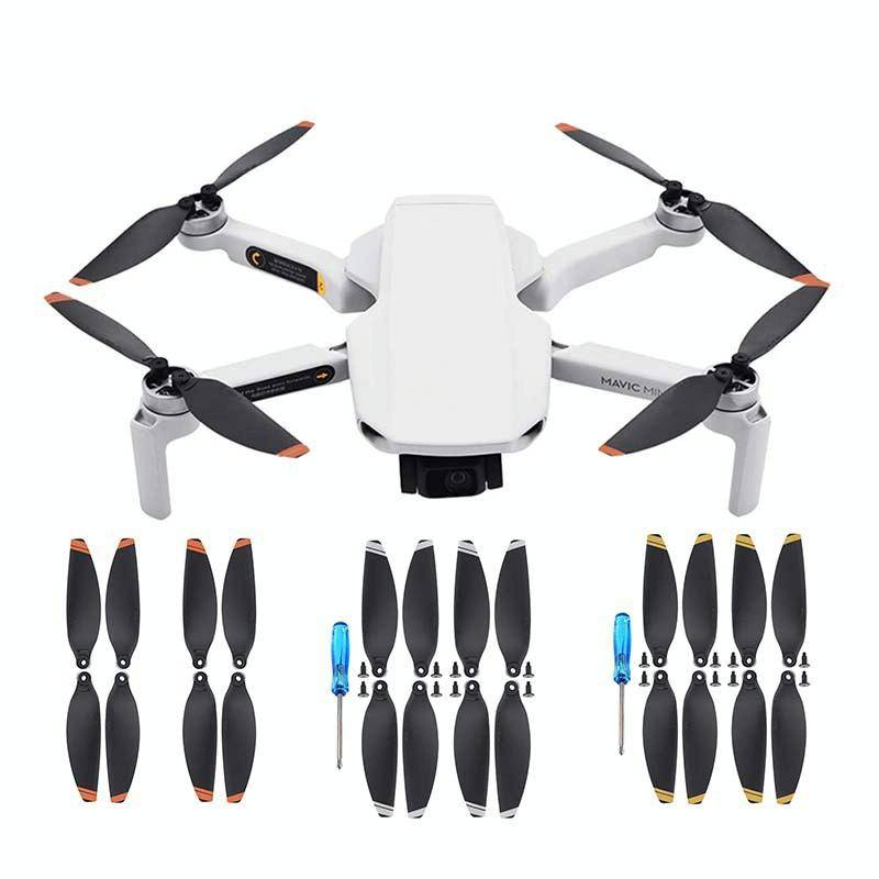 For DJI Mavic Mini 4726F Wing Propeller Blade Drone Accessories, Spec: 2pairs Silver Edge
