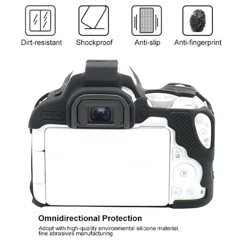 For Canon EOS 250D Soft Silicone Protective Case (Red)