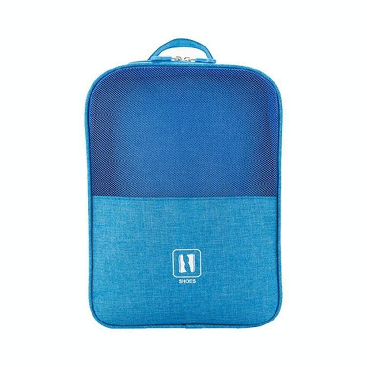 Multifunctional Travel Shoe Storage Bag Portable Multi-layer Shoe Box(Sky Blue)