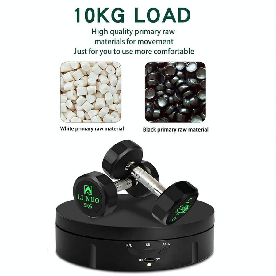 14.6cm USB Electric Rotating Turntable Display Stand Video Shooting Props Turntable for Photograp...