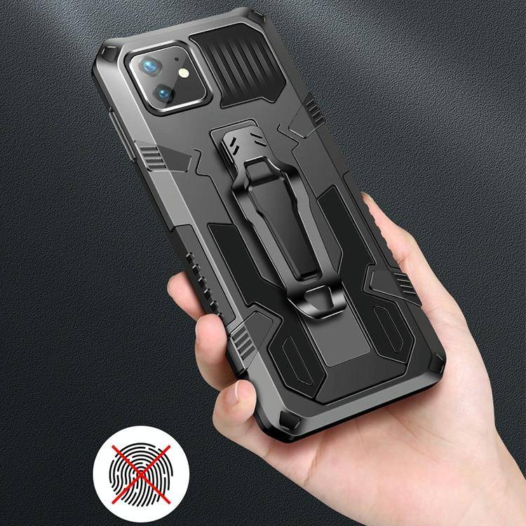 For iPhone 8 & 7 Machine Armor Warrior Shockproof PC + TPU Protective Case(Army Green)