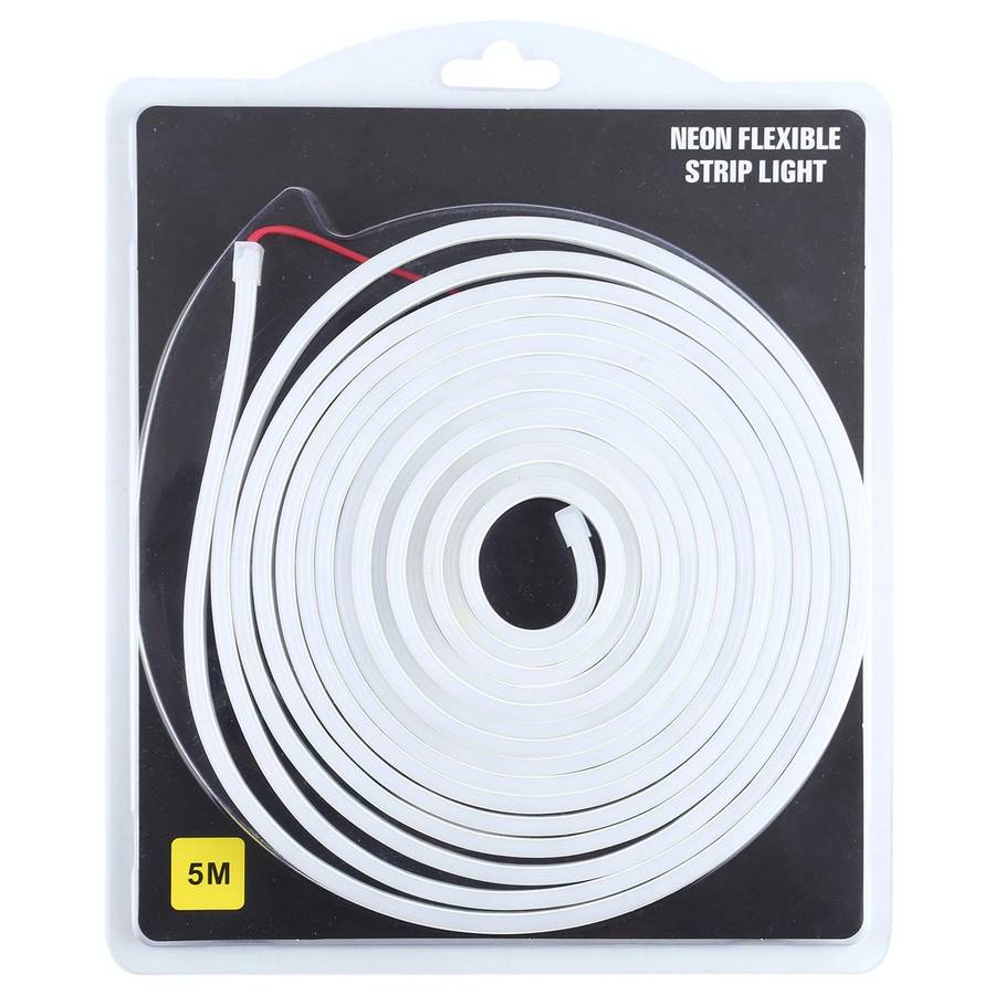 CJ-1206 12V 6A 5m IP65 Waterproof Silicone Neon LED Strip Light(White)