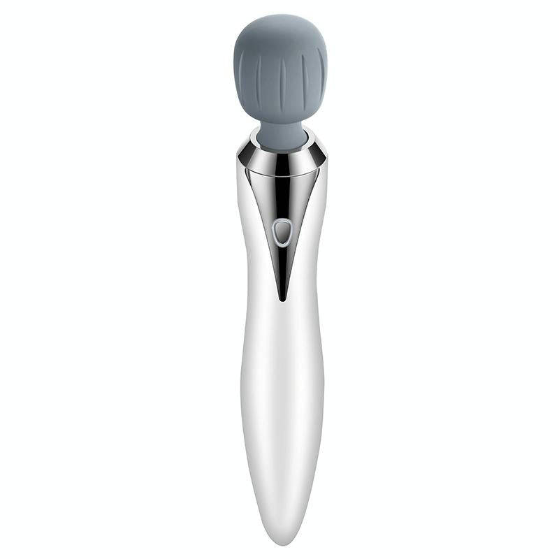 Portable Mini Multifunctional Physiotherapy Electric Hand-held Massage Stick(White)