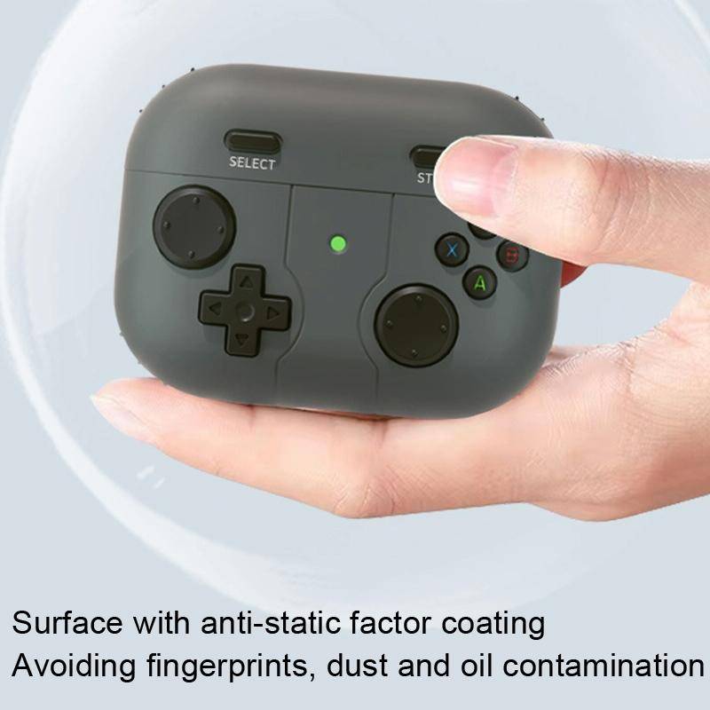 For Airpods Pro 2 Soft Shell Drop-proof Silicone Headphone Cover With Hook(White)