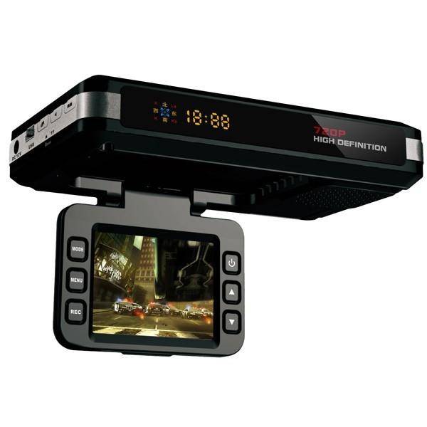 STR8500 HD 720P 30fps 2.0 inch LCD Radar Detector DVR with Laser + GPS Logger, 120 Degree View An...