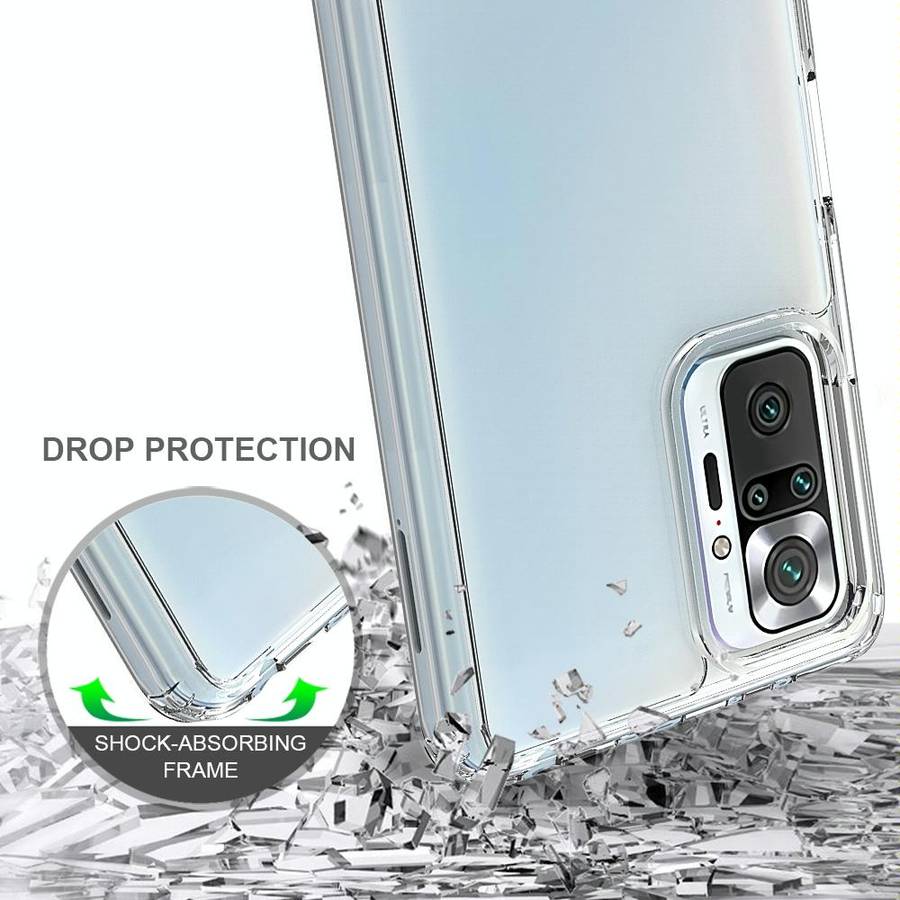 For Xiaomi Redmi Note 10 Pro Shockproof Scratchproof TPU + Acrylic Protective Case(Transparent)