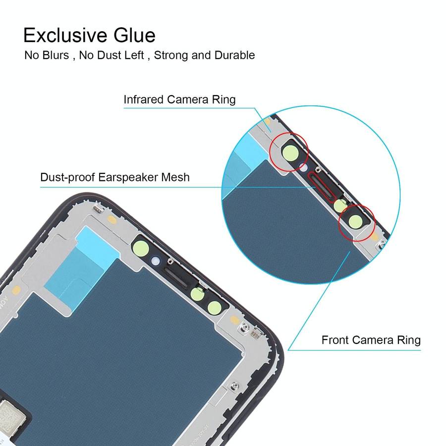 Soft OLED LCD Screen For iPhone XS Max with Digitizer Full Assembly