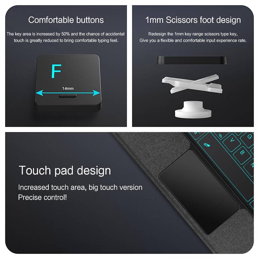 For Samsung Galaxy Tab S9 / S9 FE YJ-S9 Split Bluetooth Keyboard Leather Tablet Case