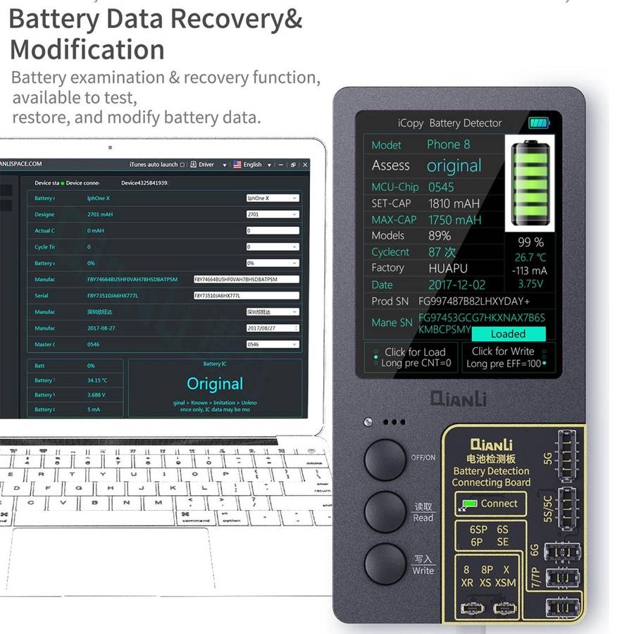 Qianli iCopy Plus 3 in 1 LCD Screen Original Color Repair Programmer For iPhone