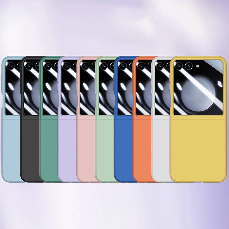For Samsung Galaxy Z Flip5 Integrated PC Skin Feel Shockproof Phone Case(Mint Green)