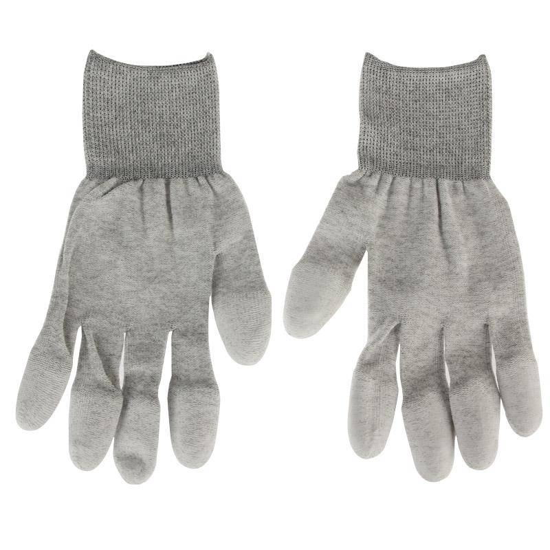 Anti Static ESD Safe Universal Size PU Fingertip Coating Gloves for Computer / Electronic / Phone...