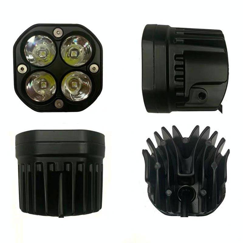 40W White Light Motorcycle LED Spotlight Headlight Car Front Bumper Light Off-Road Vehicle Modifi...