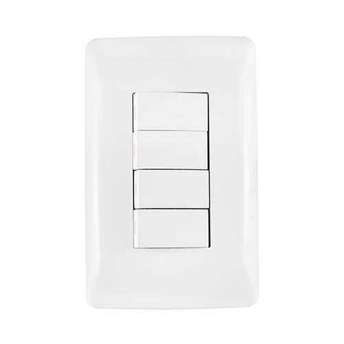 Crabtree Diamond 4 Lever Light Switch 2 x 4