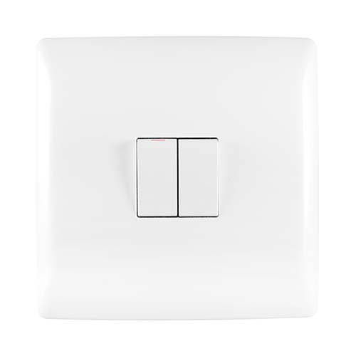 Crabtree Diamond 2 Lever Light Switch 4 x 4
